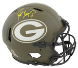 Packers Brett Favre Signed STS Full Size Speed Proline Helmet BAS Witnessed