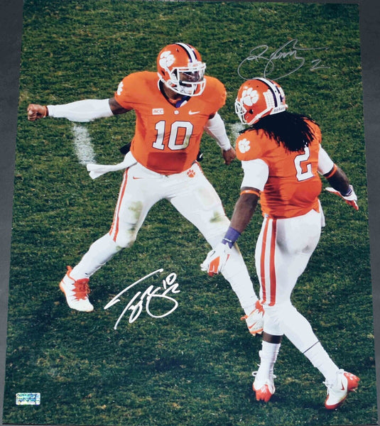 SAMMY WATKINS & TAJH BOYD AUTOGRAPHED CLEMSON TIGERS 16x20 PHOTO COA