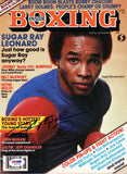 Sugar Ray Leonard Autographed Inside Boxing Magazine Cover PSA/DNA #S42748