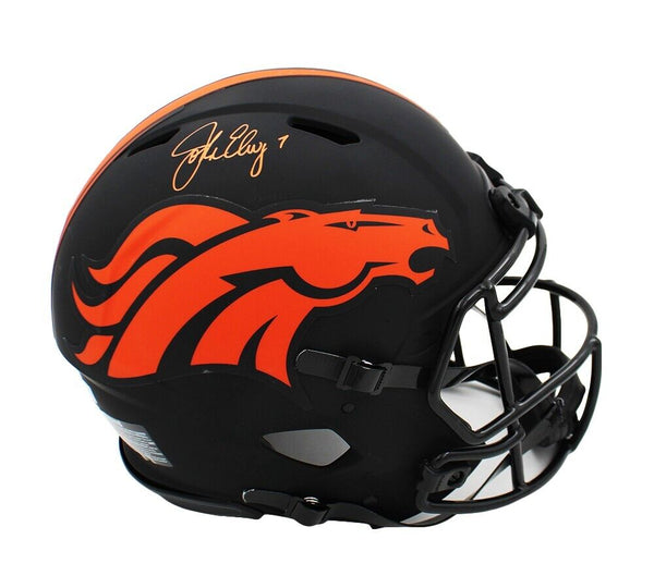 John Elway Signed Denver Broncos Speed Authentic Eclipse NFL Helmet