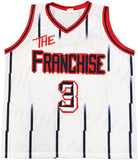 HOUSTON ROCKETS STEVE FRANCIS AUTOGRAPHED SIGNED WHITE JERSEY JSA STOCK #228969