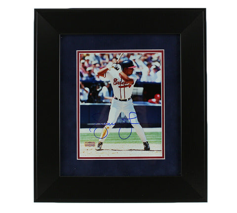 Andruw Jones Signed Atlanta Braves Framed 8x10 MLB Photo - In Stance