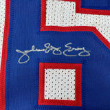 Autographed/Signed Julius Erving Dr. J Philadelphia White Jersey JSA COA