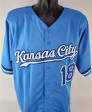 Bret Saberhagen Signed Kansas City Royal Jersey (JSA COA) 2xCy Young Awrd Winner