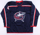 Scott Harrington Signed Blue Jackets Jersey (Beckett COA) Columbus Defenseman