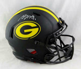 Davante Adams Signed Packers F/S Eclipse Authentic Helmet - JSA W Auth *Yellow