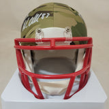 WES WELKER SIGNED NEW ENGLAND PATRIOTS CAMO SPEED MINI HELMET JSA HOLOGRAM