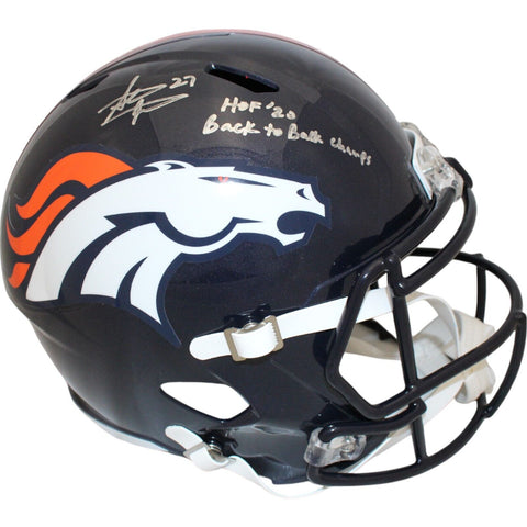 Steve Atwater Autographed Denver Broncos TB F/S Helmet Insc Beckett 47556