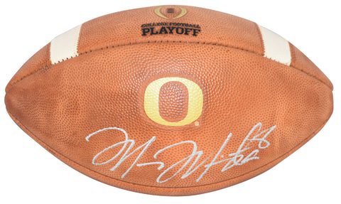 MARCUS MARIOTA SIGNED AUTOGRAPHED OREGON DUCKS WILSON NCAA PLAYOFF FOOTBALL JSA