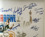 1968 Jets Super Bowl III Auto Framed 16x20 Photo 25 Sigs Namath PSA/DNA S06373