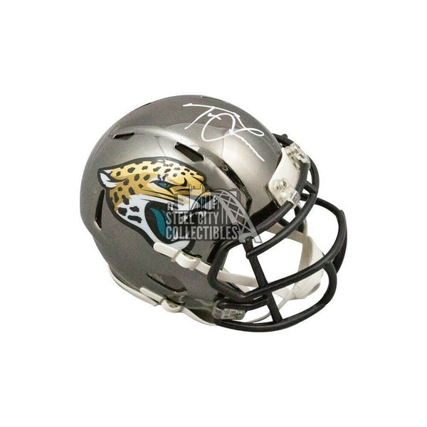 Trevor Lawrence Autographed Jaguars Chrome Mini Football Helmet Fanatics