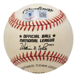 Hank Aaron Signed Milwaukee Braves National League Baseball BAS LOA AB51349