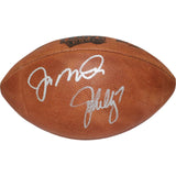 Joe Montana & John Elway Signed Super Bowl XXIV Official Football BAS 44302