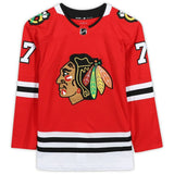 KIRBY DACH Autographed "NHL Debut" Blackhawks Authentic Adidas Jersey FANATICS