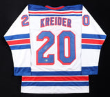 Chris Kreider Signed New York Rangers Jersey (Beckett) 2xNHL All Star Left Wing