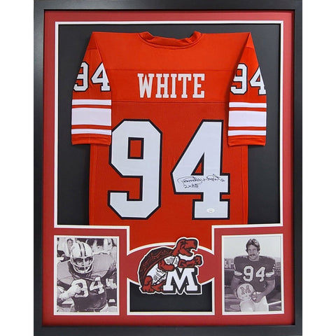 Randy White Autographed Signed Framed Maryland Terrapins Jersey JSA