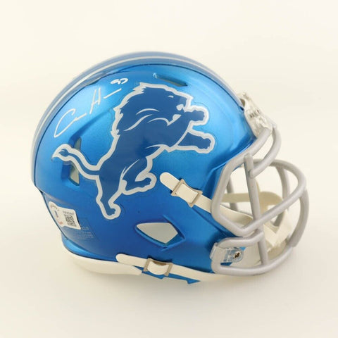 Aidan Hutchinson Signed Detroit Lions Mini Helmet (Beckett) 2022 #2 Overall Pick