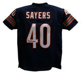 Gale Sayers Autographed/Signed Pro Style Blue XL Jersey JSA 25984