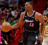 Bam Adebayo Signed Heat, Miami Vice Style Jersey (Beckett) 2017 1st Round Pick