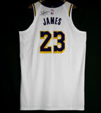 LeBron James Lakers Autographed Team Issued Jersey w/ Crown Inscription JSA/SIA