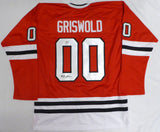 Blackhawks Chevy Chase Autographed Jersey Griswold Christmas Vacation Beckett