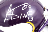 Cris Carter Autographed Minnesota Vikings 83-01 Mini Helmet w/HOF-Beckett W Holo