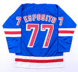 Phil Esposito Signed New York Rangers Jersey (JSA COA) 1984 NHL Hall of Fame Ctr