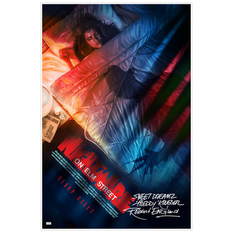 Robert Englund Autographed Rich Davies Sleep Kills 24x36 Giclee Print