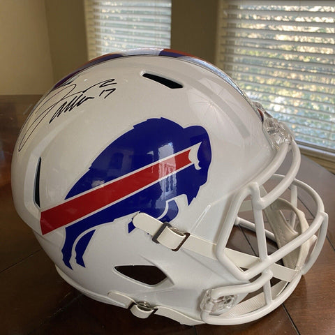 Josh Allen Autographed Signed Buffalo Bills Full Size Replica Helmet Fanatics