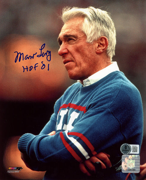 Marv Levy Autographed Buffalo Bills 8x10 Photo HOF Beckett 45684