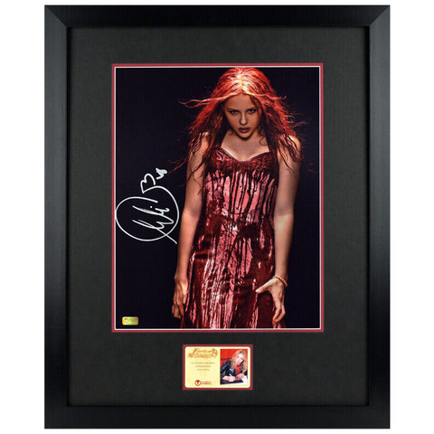 Chloe Grace Moretz Autographed Carrie 11x14 Framed Rare Studio Photo