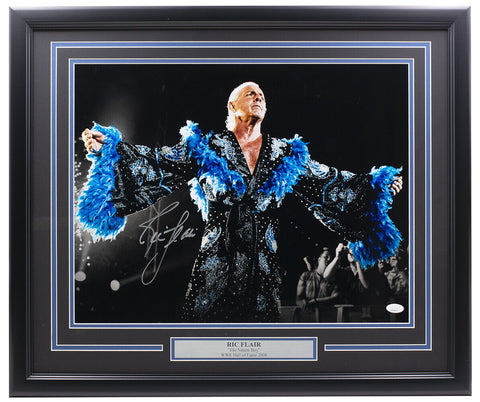 Rick Flair Signed Framed 16x20 WWE Spotlight Photo JSA ITP