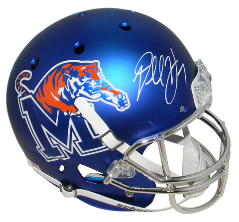 DARRELL HENDERSON JR SIGNED MEMPHIS TIGERS FULL SIZE BLUE HELMET BECKETT