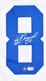 Jay Novacek Autographed White Pro Style Jersey- Beckett W Hologram *Silver