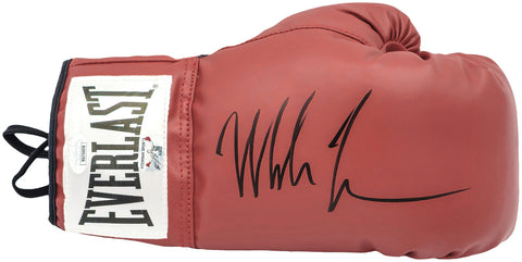 MIKE TYSON AUTOGRAPHED RED EVERLAST RH BOXING GLOVE JSA 228073