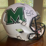 Randy Moss Signed Marshall Thundering Herd FS Replica Helmet Vikings Beckett