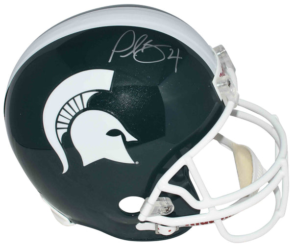 PLAXICO BURRESS AUTOGRAPHED MICHIGAN STATE SPARTANS FULL SIZE HELMET COA