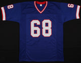 Joe DeLamielleure Signed Buffalo Bills Blue Jersey Inscribed "HOF 03" (JSA COA)