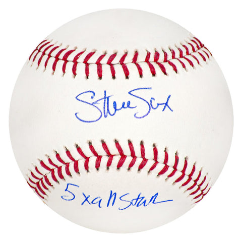 Steve Sax Signed Rawlings Official MLB Baseball w/5x All Star - (SCHWARTZ COA)