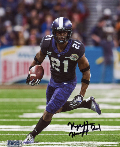 KYLE HICKS SIGNED AUTOGRAPHED TCU HORNED FROGS 8x10 PHOTO COA