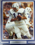 Johnny Unitas Autographed Signed Framed 16x20 Photo Colts PSA/DNA AB05641