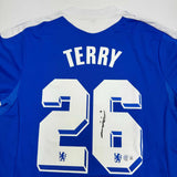 Autographed/Signed John Terry Chelsea FC 2012 Final Blue Soccer Jersey BAS COA