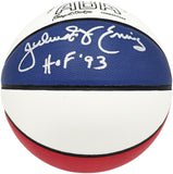 JULIUS DR. J ERVING AUTOGRAPHED ABA BASKETBALL 76ERS HOF 93 BECKETT 230288