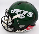 ZACH WILSON AUTOGRAPHED JETS GREEN FULL SIZE SPEED HELMET BECKETT QR 194727