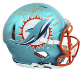 Dolphins Ricky Williams "3x Insc" Signed Flash F/S Speed Proline Helmet BAS Wit