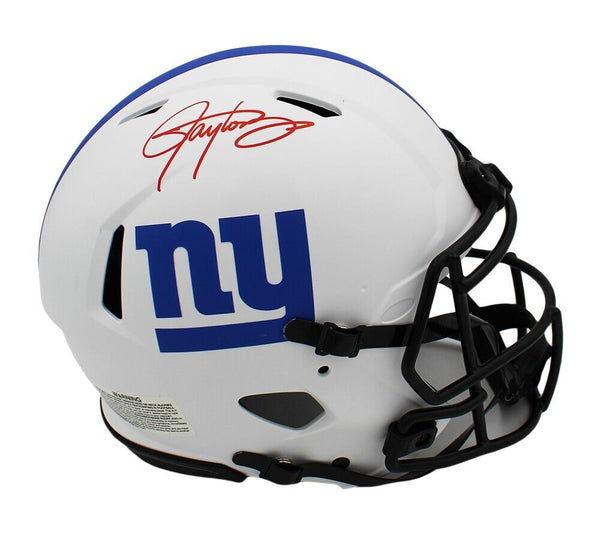 Lawrence Taylor Signed New York Giants Speed Authentic Lunar NFL Helmet