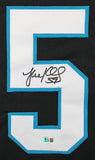 Luke Kuechly Authentic Signed Black Pro Style Framed Jersey BAS Witnessed