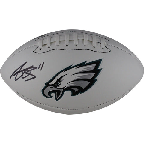 AJ Brown Autographed/Signed Philadelphia Eagles Logo Football Beckett 49046