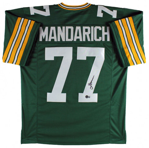 Tony Mandarich Signed Green Bay Packer Jersey (Beckett) #2 Overall Pk 1989 Draft