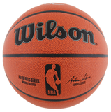 Larry Bird & Julius "Dr. J." Erving Signed Wilson Basketball w/ case BAS Wit